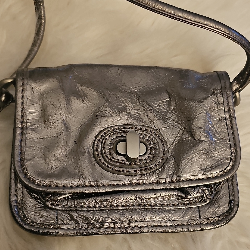 FOSSIL Stylish Silver MITSLIC,‎  Women's CROSSBODY MINI Bag.